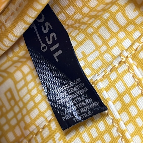 FOSSIL KEY-PER WRISTLET WALLET COATED CANVAS AND LEATHER STRIPE - Picture 7 of 13